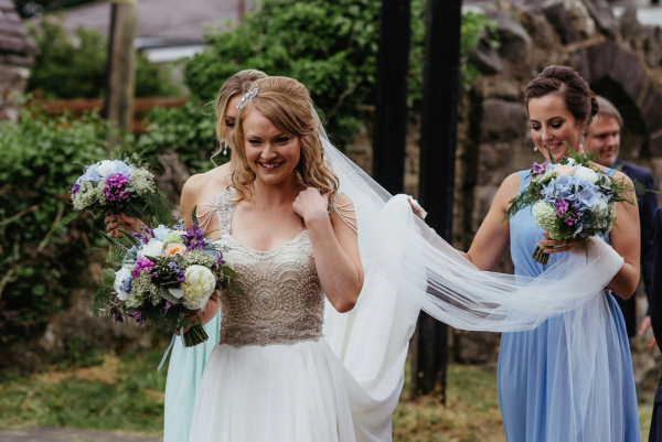 A Willowby By Watters Two Piece Dress For A Colourful Coastal Wedding