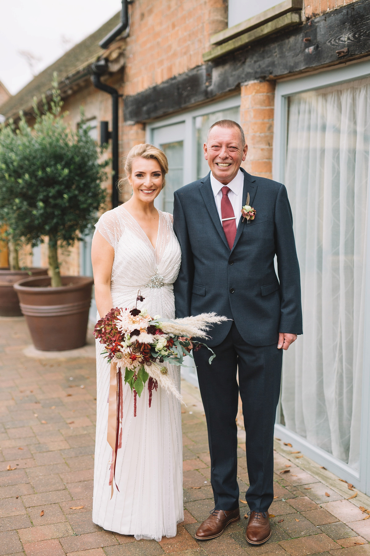 jenny packham beaded dress winter wedding 45 1