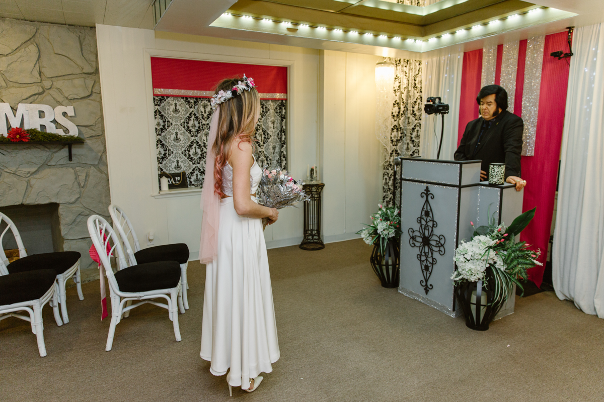 A non-elopement in Vegas. How one bride married herself.