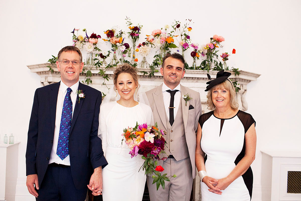A Sophia Kokosalaki Gown and Maids in Monochrome for a Modern, Contemporary Wedding 14 Sophia Kokosalaki wedding dress 23 1