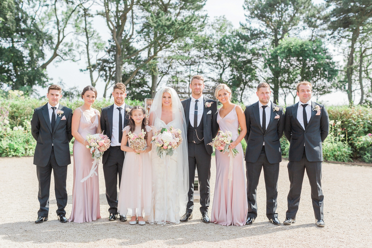 maggie sottero beach bride northumberland coast wedding 39 1