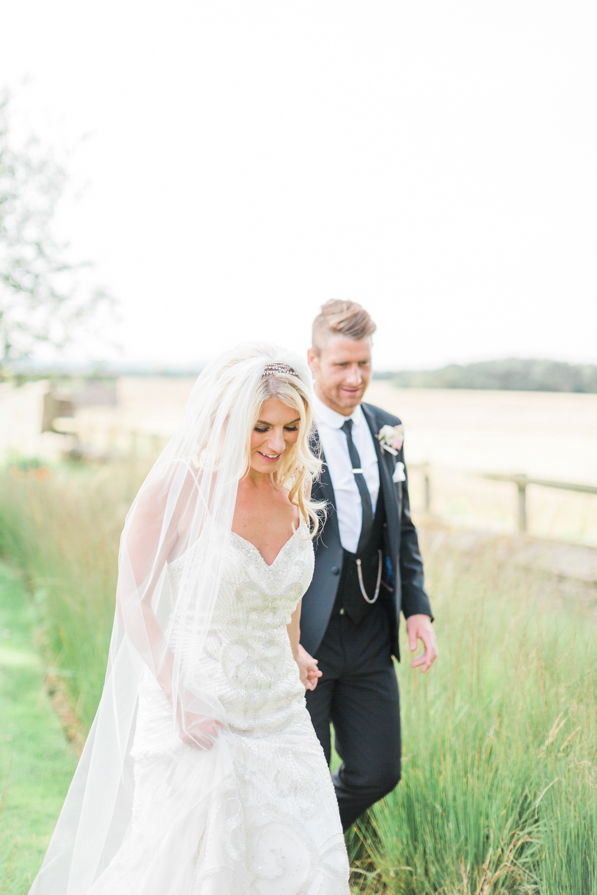 maggie sottero beach bride northumberland coast wedding 41 1