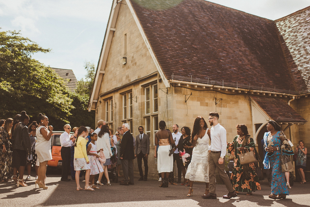 self portrait dress garden wedding cotswolds 13 1