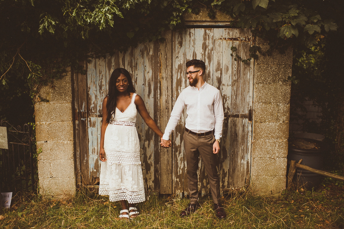 self portrait dress garden wedding cotswolds 37 1