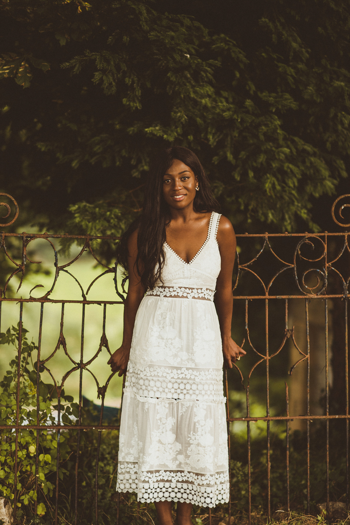 self portrait dress garden wedding cotswolds 39 1