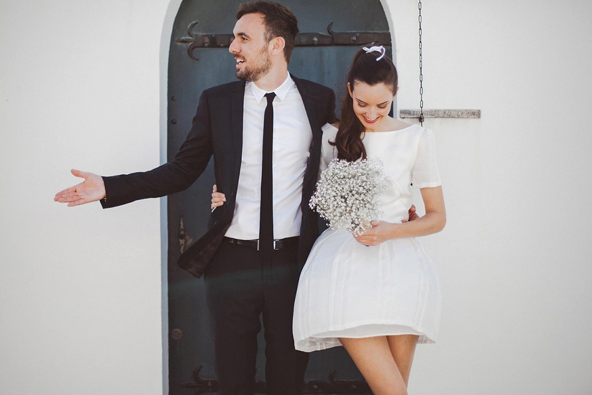 elise hameau bride 11 - Two Dresses For A Chic French Wedding By The Sea elise hameau bride 11
