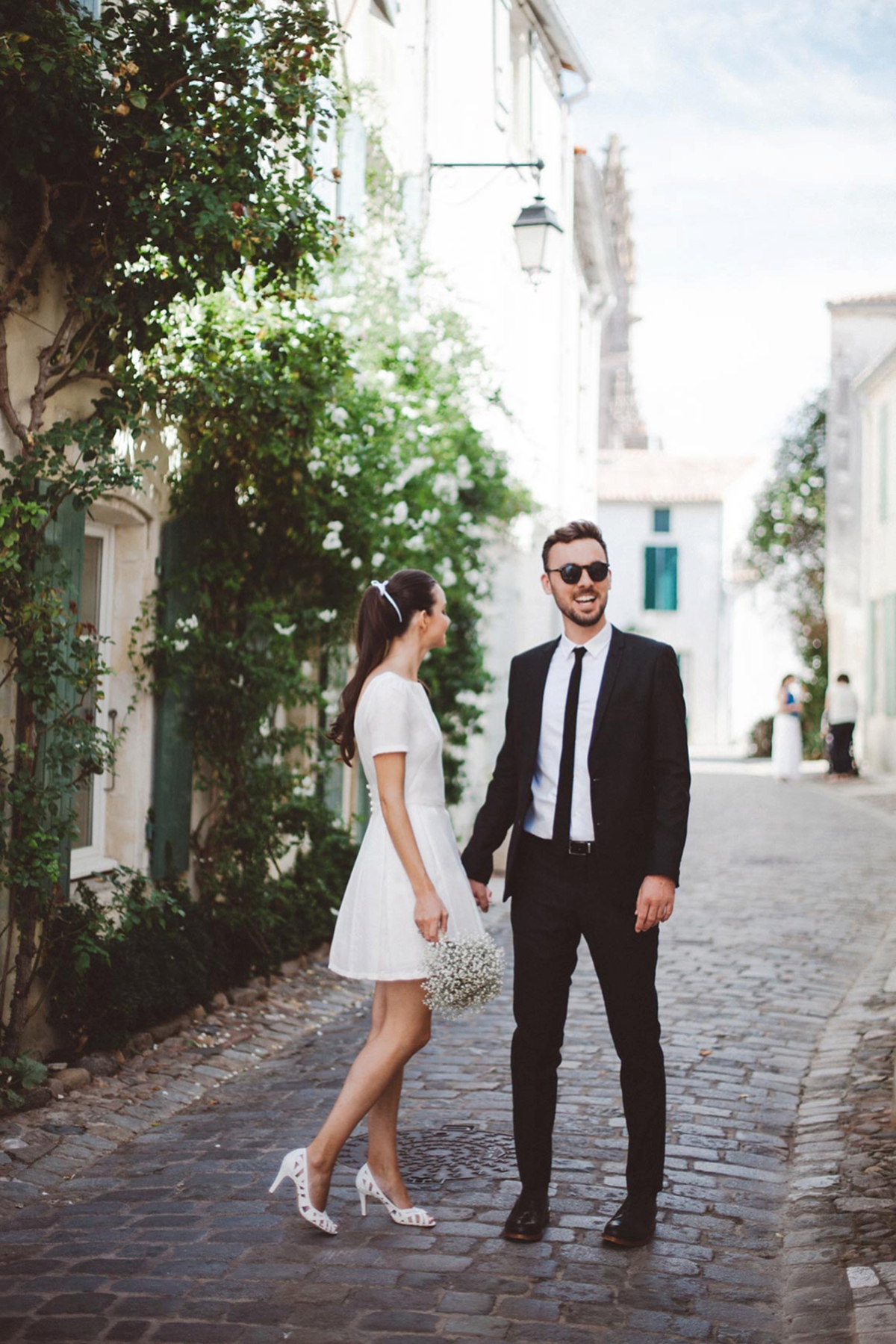 elise hameau bride 13 - Two Dresses For A Chic French Wedding By The Sea elise hameau bride 13