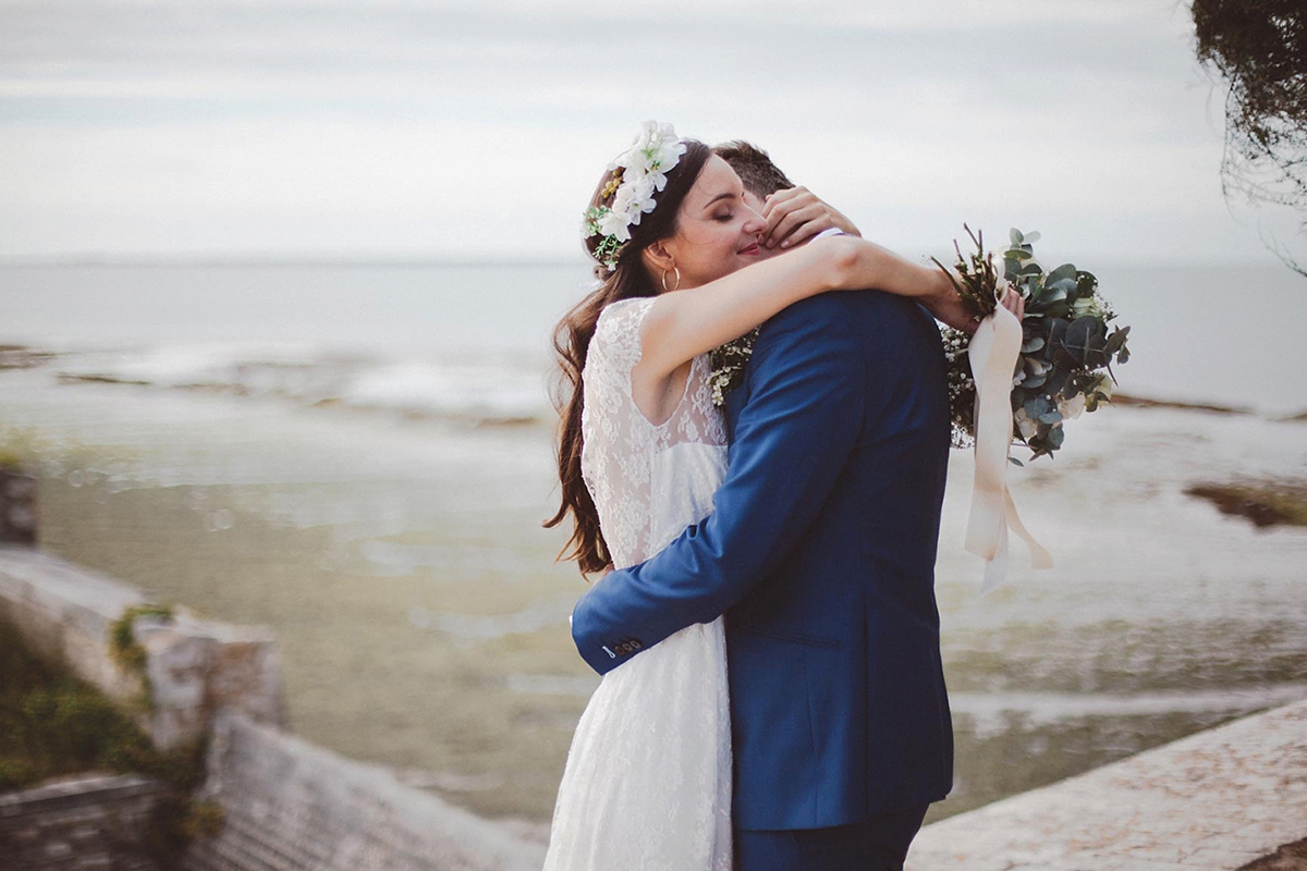 elise hameau bride 34 - Two Dresses For A Chic French Wedding By The Sea elise hameau bride 34