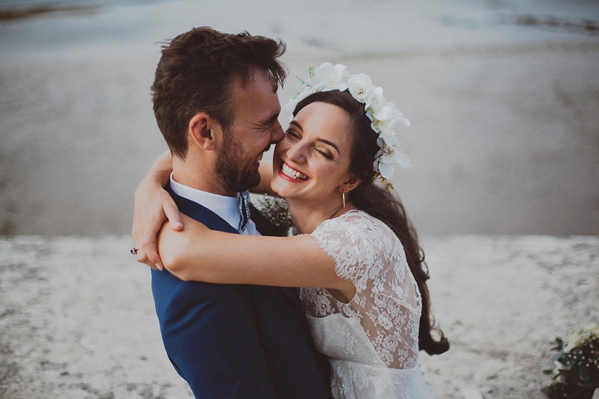 elise hameau bride 36 - Two Dresses For A Chic French Wedding By The Sea elise hameau bride 36