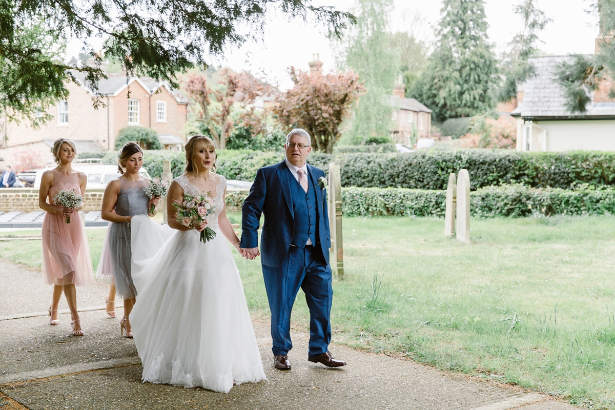 flower crown campervan pastel wedding 11