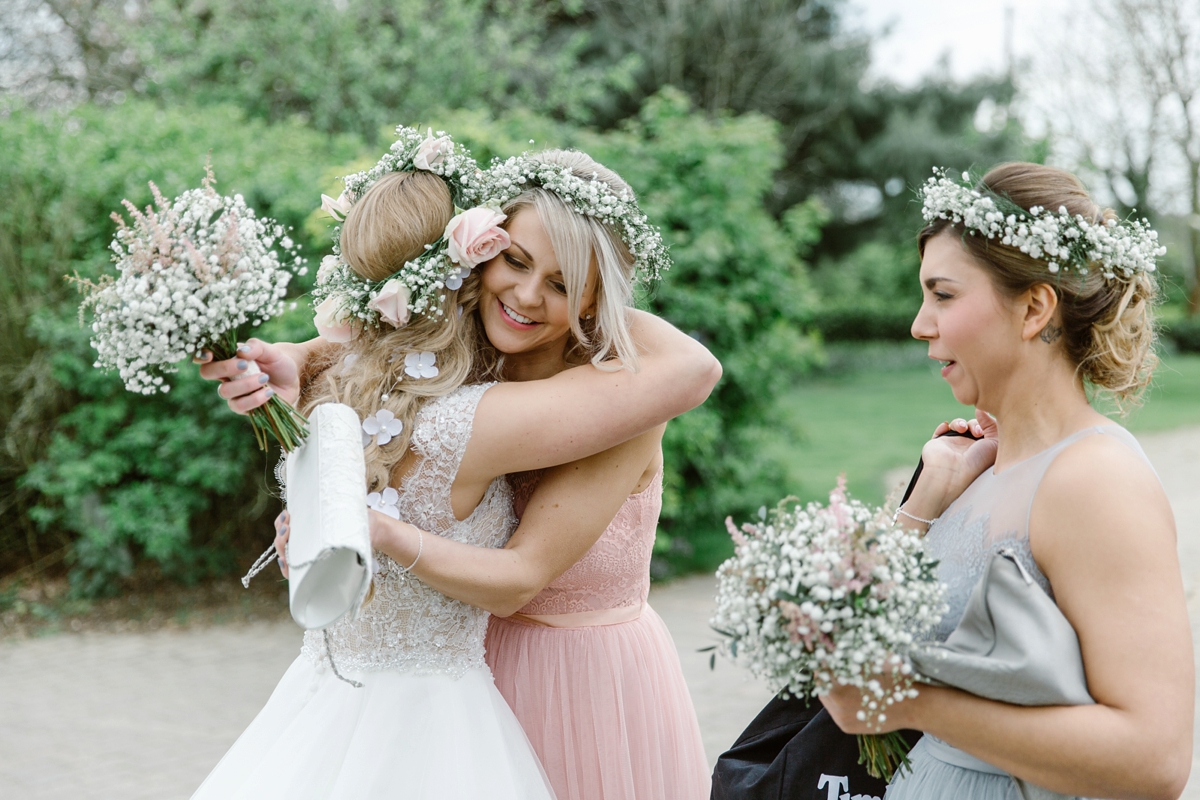 flower crown campervan pastel wedding 19