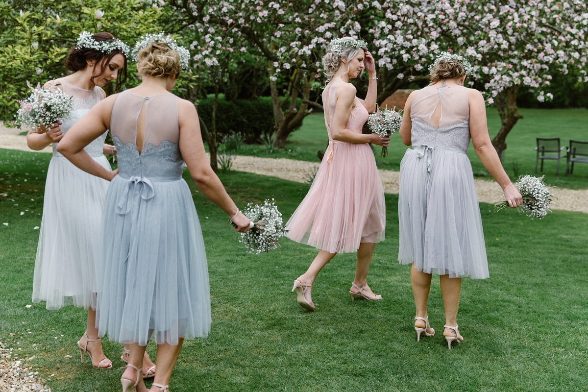 flower crown campervan pastel wedding 23