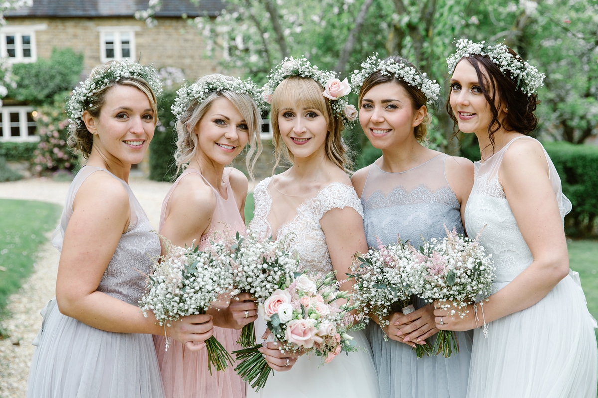 flower crown campervan pastel wedding 27