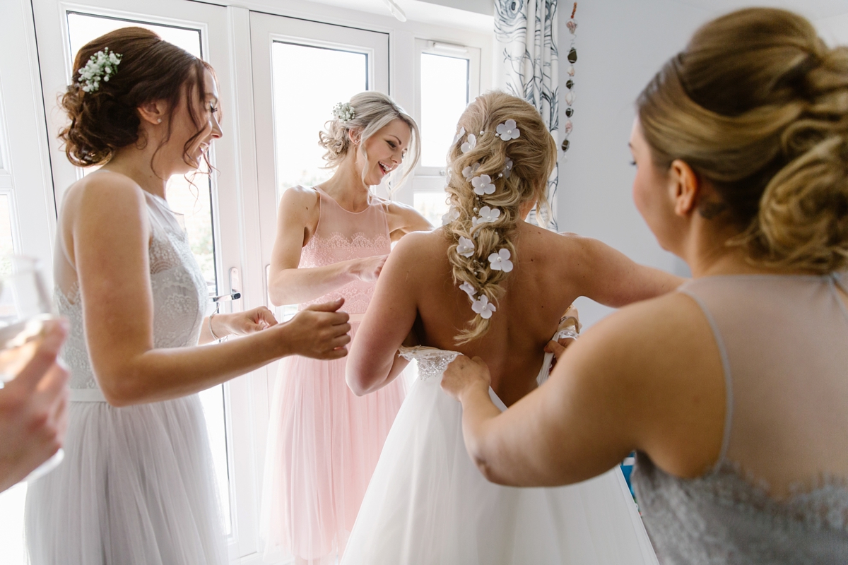 flower crown campervan pastel wedding 5