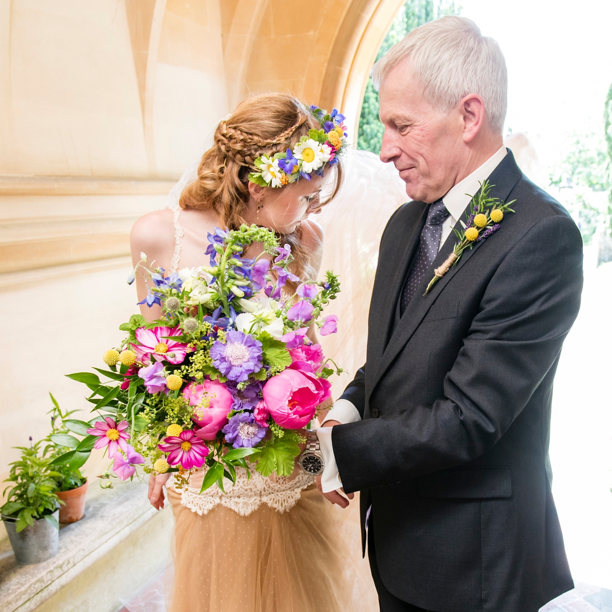 handmade countryside colourful wedding 13