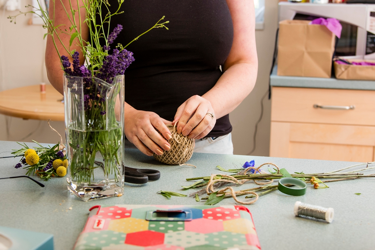 handmade countryside colourful wedding 2