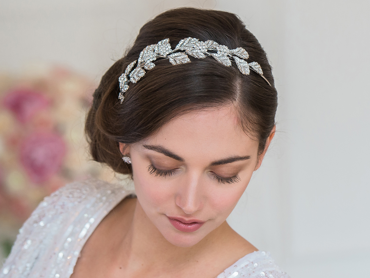 silver goddess side tiara glitzy secrets