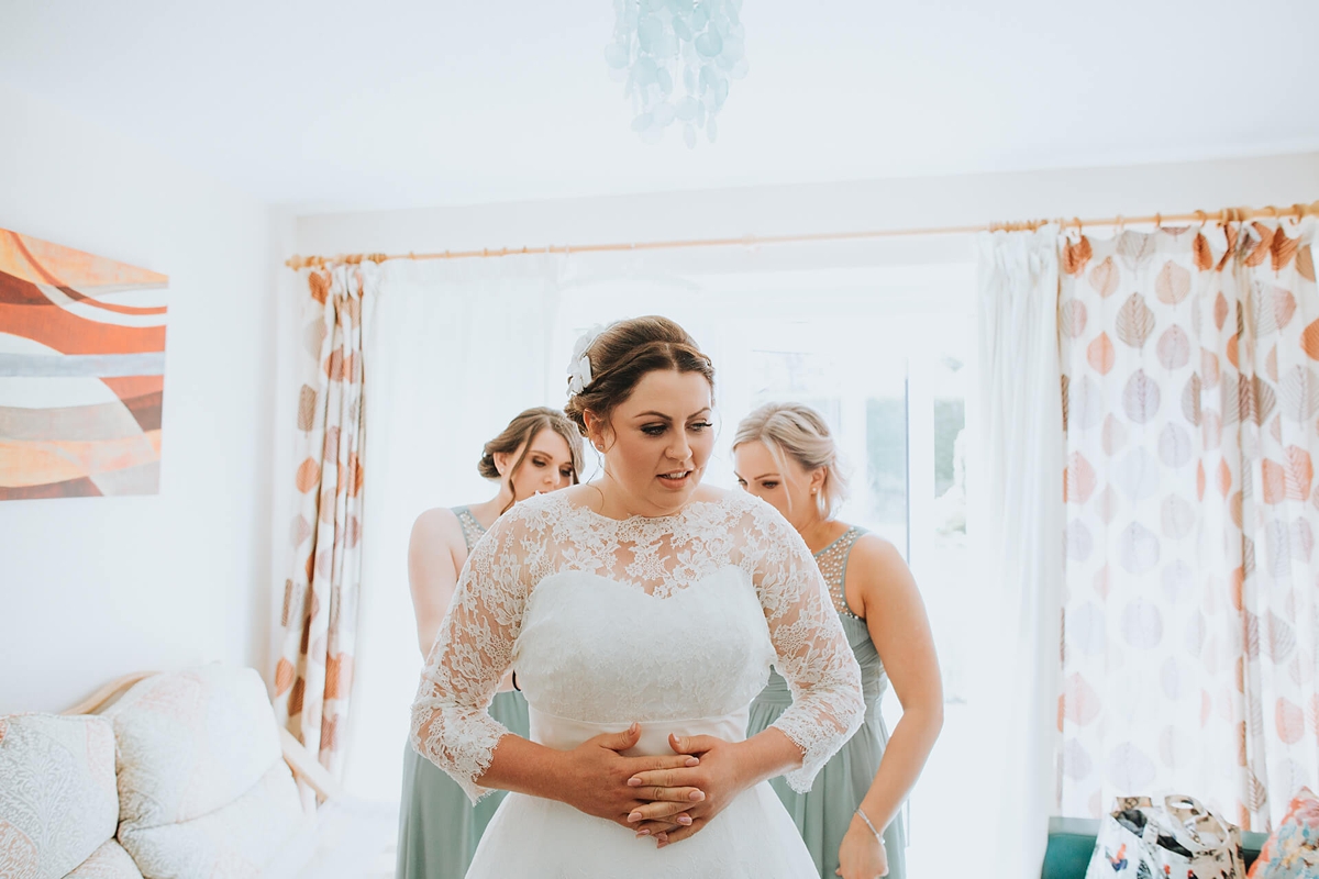 stephanie allin farmyard wedding 10 - A Lace Stephanie Allin Gown For A Farmyard Inspired Wedding stephanie allin farmyard wedding 10