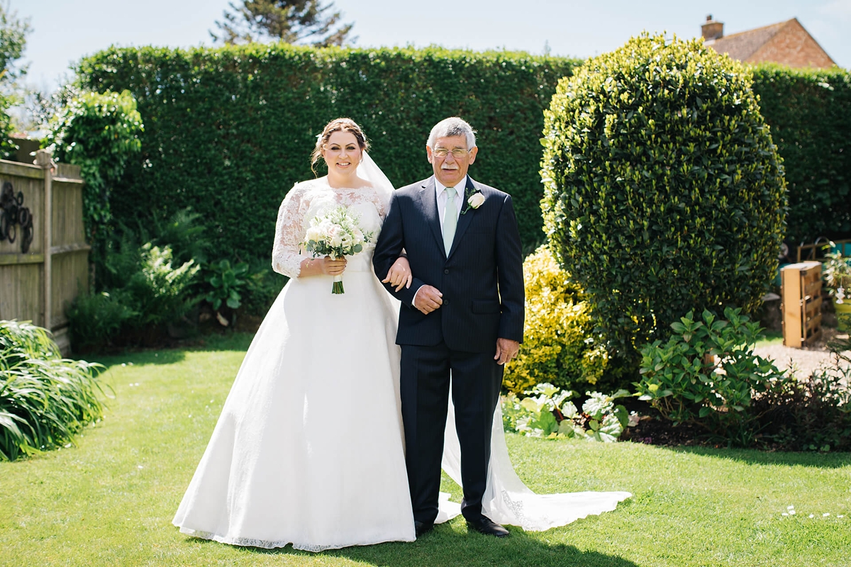stephanie allin farmyard wedding 12 - A Lace Stephanie Allin Gown For A Farmyard Inspired Wedding stephanie allin farmyard wedding 12