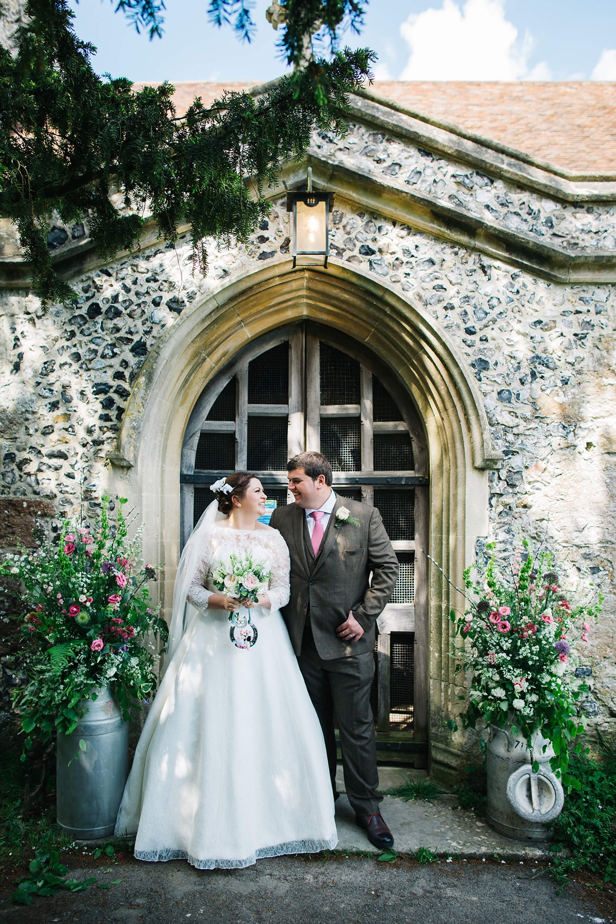 stephanie allin farmyard wedding 26 - A Lace Stephanie Allin Gown For A Farmyard Inspired Wedding stephanie allin farmyard wedding 26