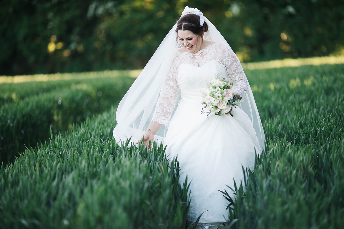 stephanie allin farmyard wedding 43 - A Lace Stephanie Allin Gown For A Farmyard Inspired Wedding stephanie allin farmyard wedding 43