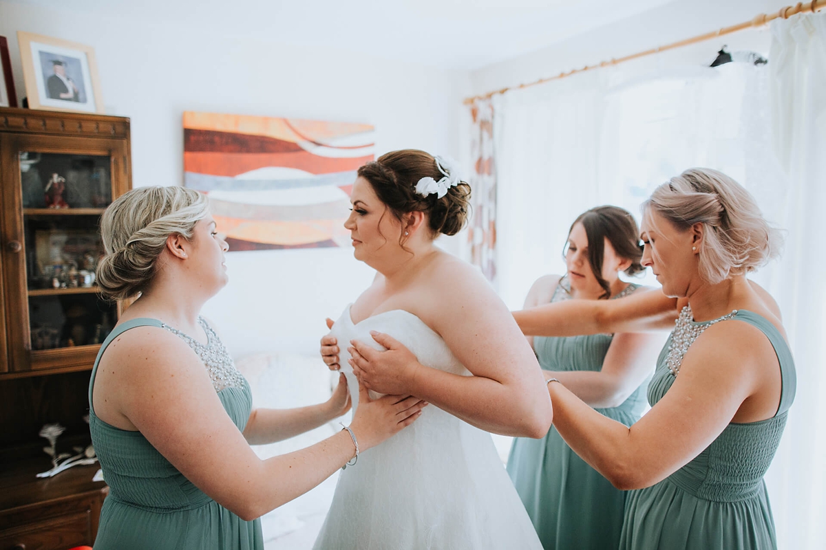 stephanie allin farmyard wedding 9 - A Lace Stephanie Allin Gown For A Farmyard Inspired Wedding stephanie allin farmyard wedding 9