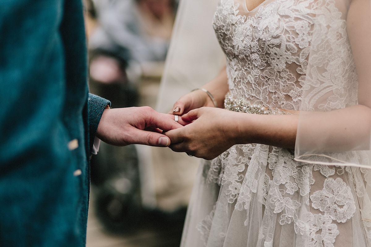 watters dress treehouse wedding 27