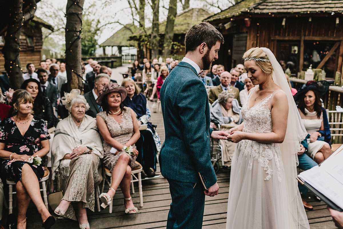 watters dress treehouse wedding 28