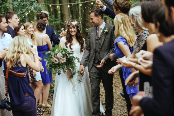 A Naomi Neoh Gown for a Magical and Romantic Woodland Wedding