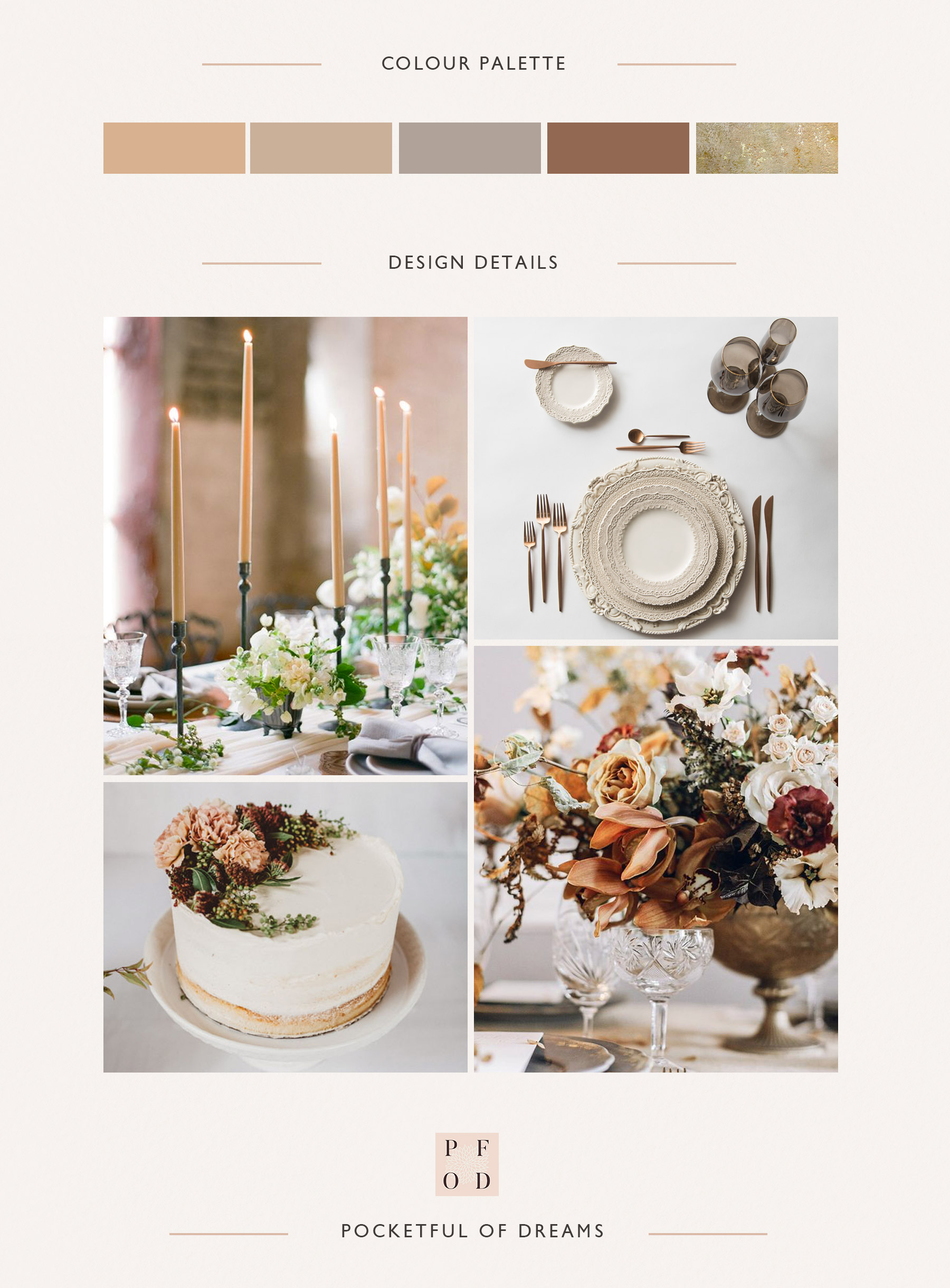 Field of Dreams Palette Details Autumn Wedding inspiration Luxury Wedding Planner Pocketful of Dreams