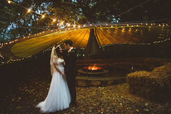 Stephanie Allin Lace for a Magical Woodland Wedding in Wales
