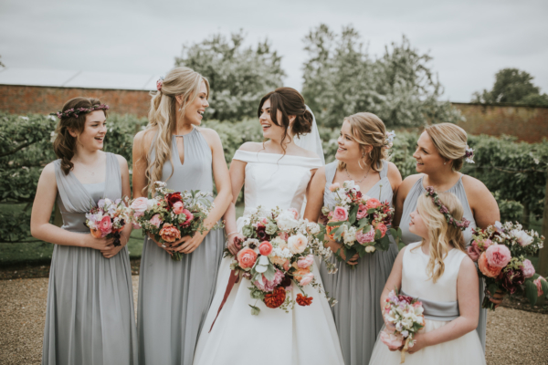 A 50’s Inspired Boatneck Gown For an Elegant Spring Wedding
