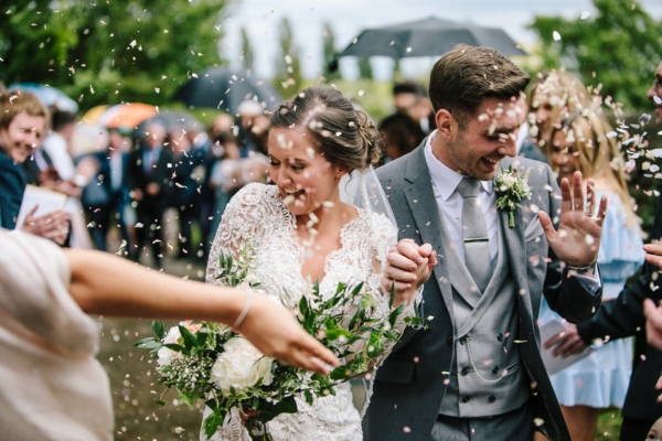A Lace Gown by Demetrios for a Laid Back and Lovely Countryside Wedding