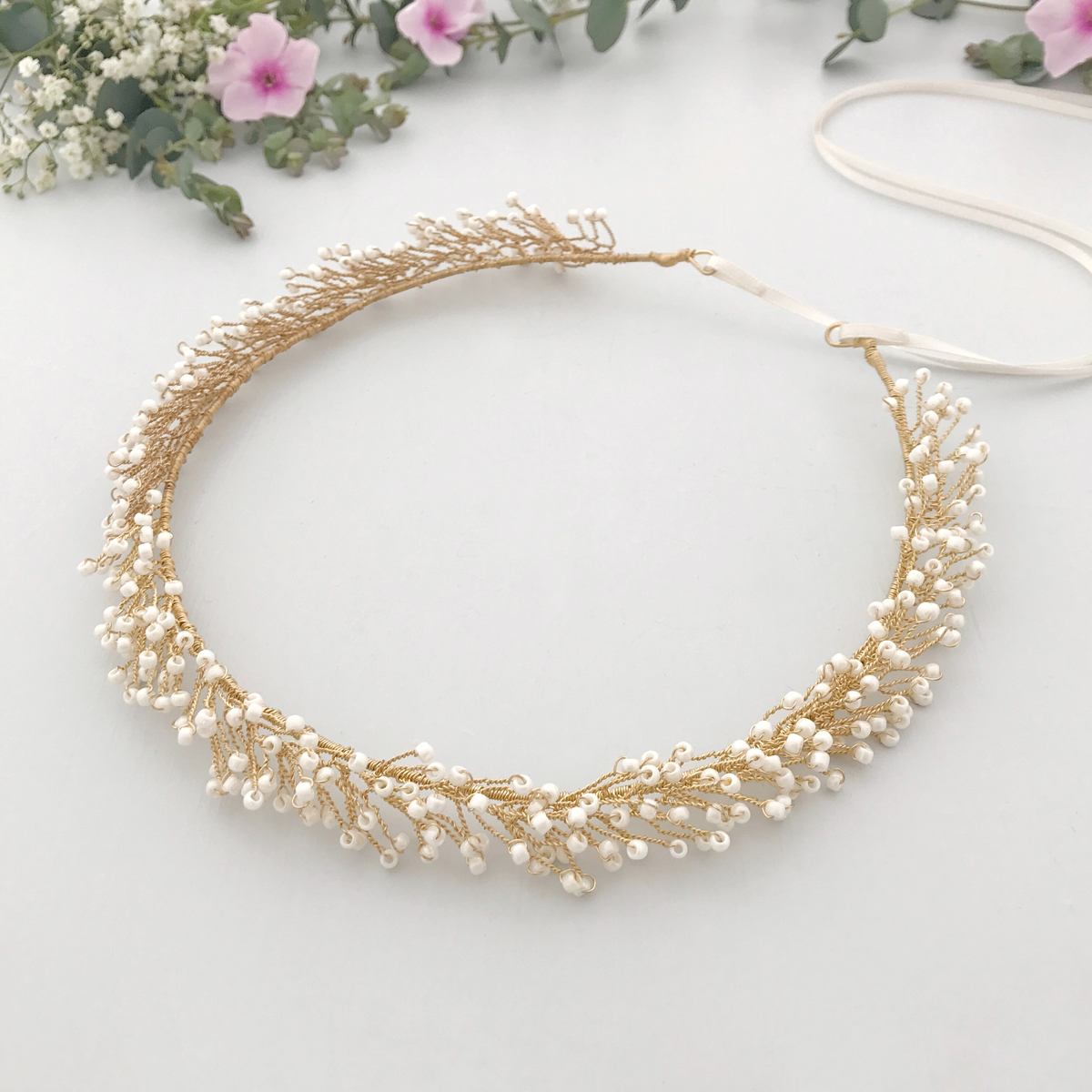 Spray wedding hair vine Mila 2 - Handmade With Love – Bridal Accessories From Britten + Free Delivery On All Orders Spray wedding hair vine Mila 2