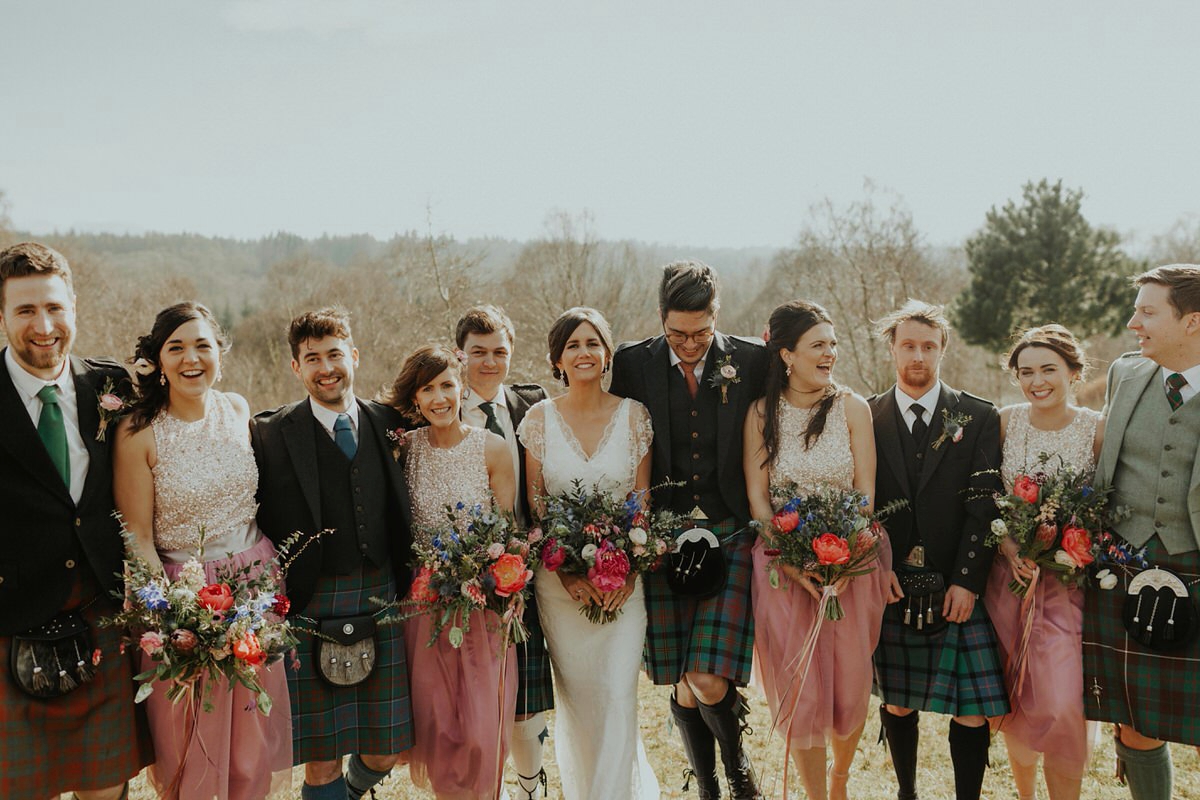 charlie brear highland wedding 32 - Charlie Brear Separates for a Springtime Highland wedding charlie brear highland wedding 32