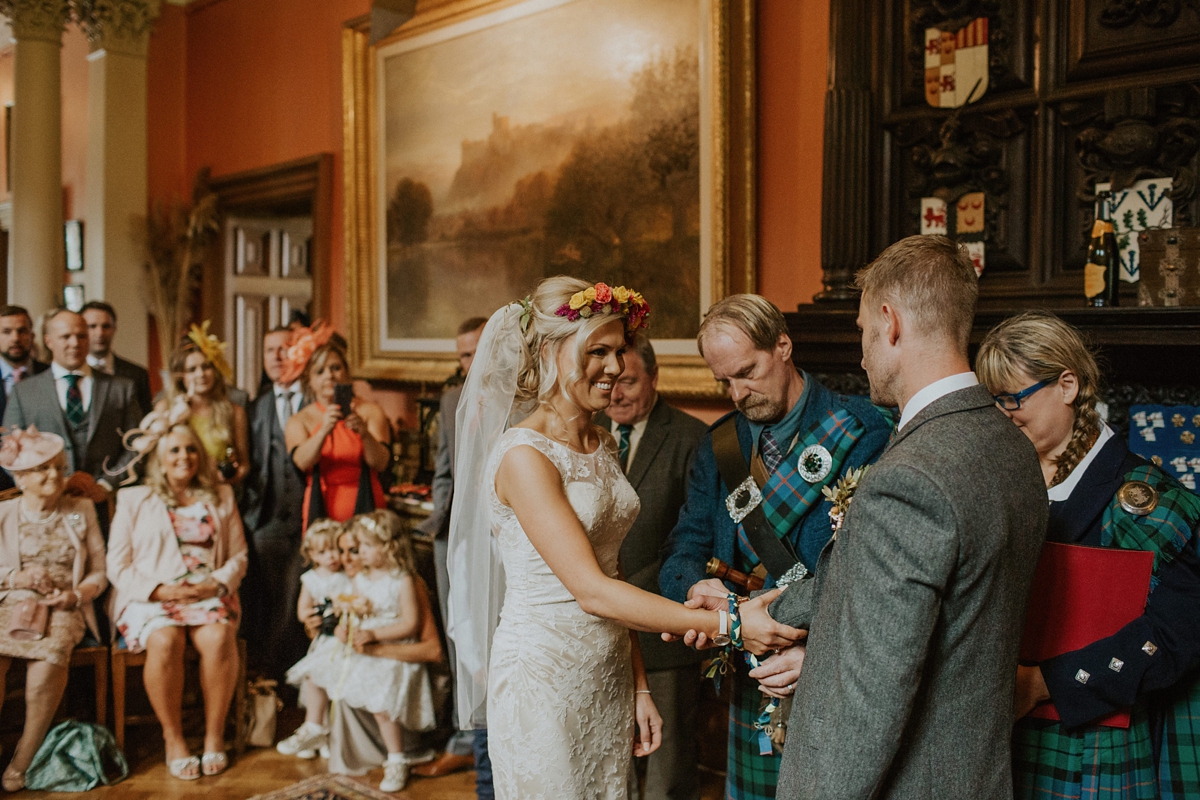 colourful fun scottish handfasting ceremony 35