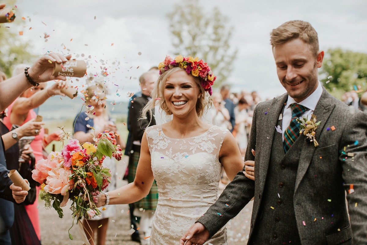 colourful fun scottish handfasting ceremony 73