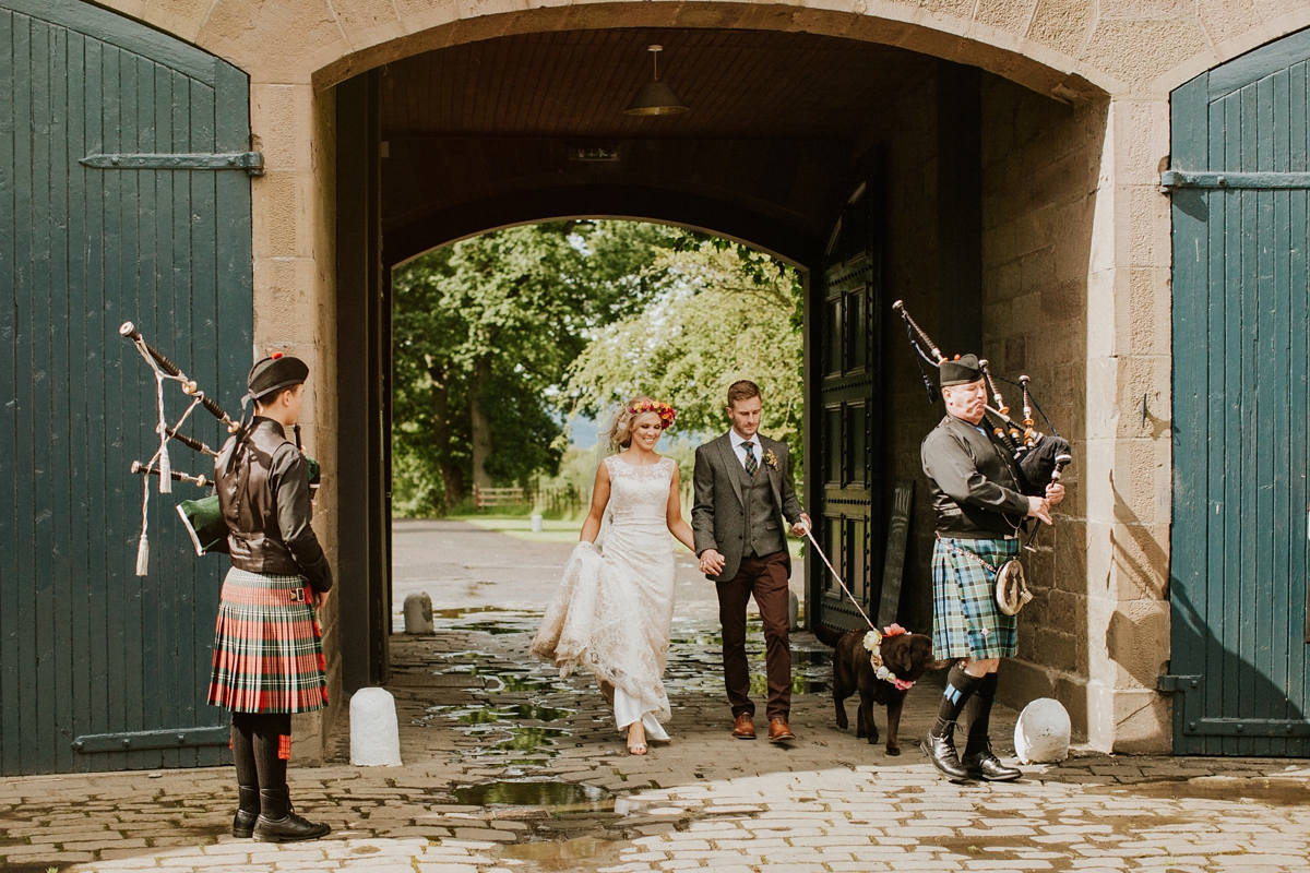 colourful fun scottish handfasting ceremony 75