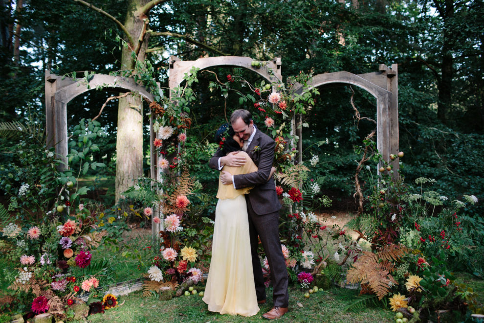 floral woodland wedding header