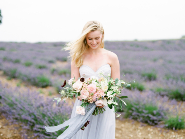 Elegant Naomi Neoh and Romantic Lavender Field Wedding Inspiration