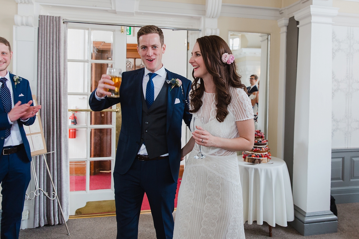 Helen King Photography Jess Dave 0059 - A Backless Watters Wedding Dress and Pretty Pink Peonies Helen King Photography Jess Dave 0059