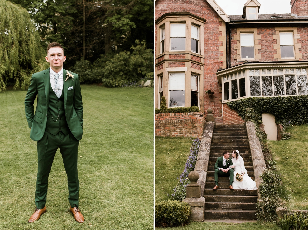 green vintage wedding 38