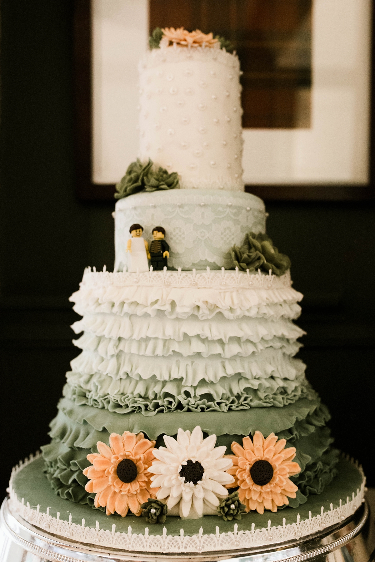 green vintage wedding 46