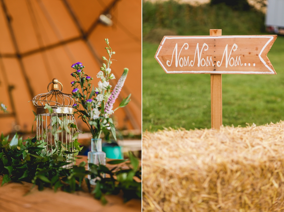 halfpenny london bride fun tipi wedding 29