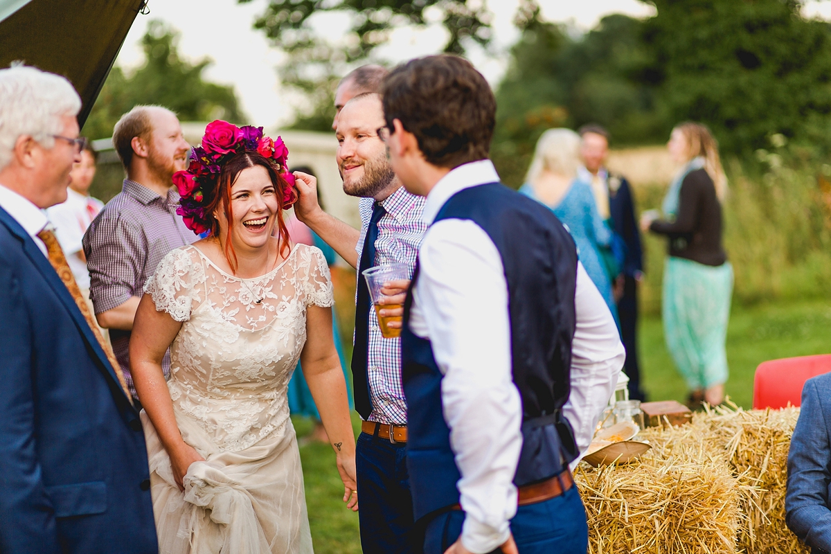 halfpenny london bride fun tipi wedding 56