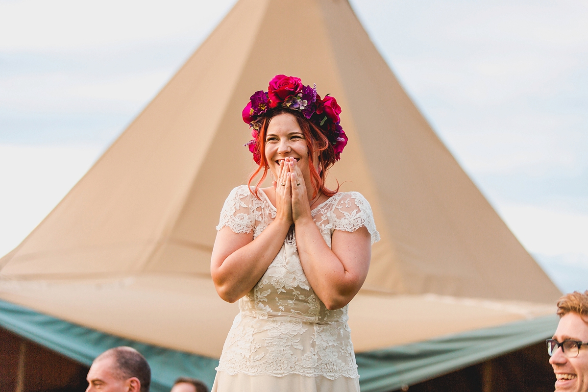 halfpenny london bride fun tipi wedding 58