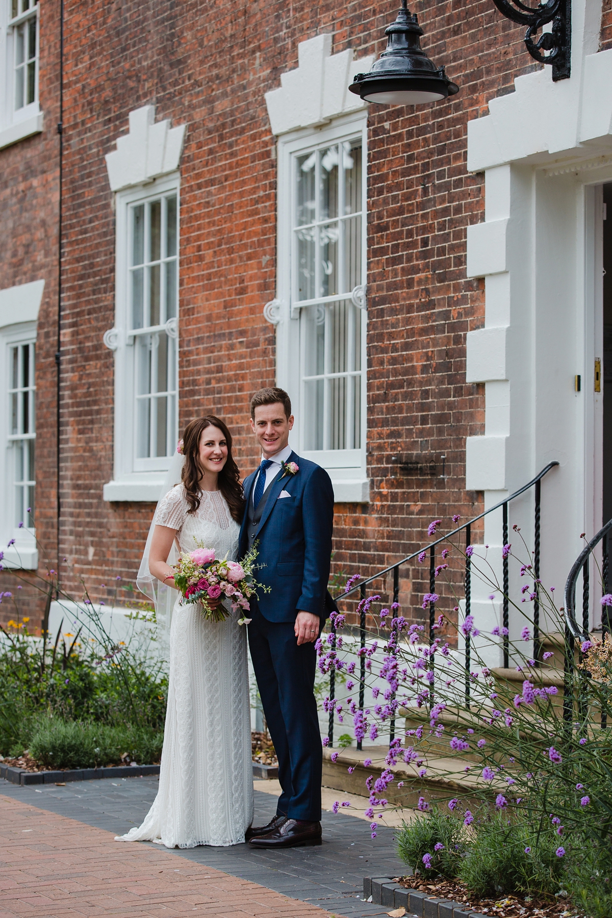 watters dress london nottingham wedding 14 - A Backless Watters Wedding Dress and Pretty Pink Peonies watters dress london nottingham wedding 14