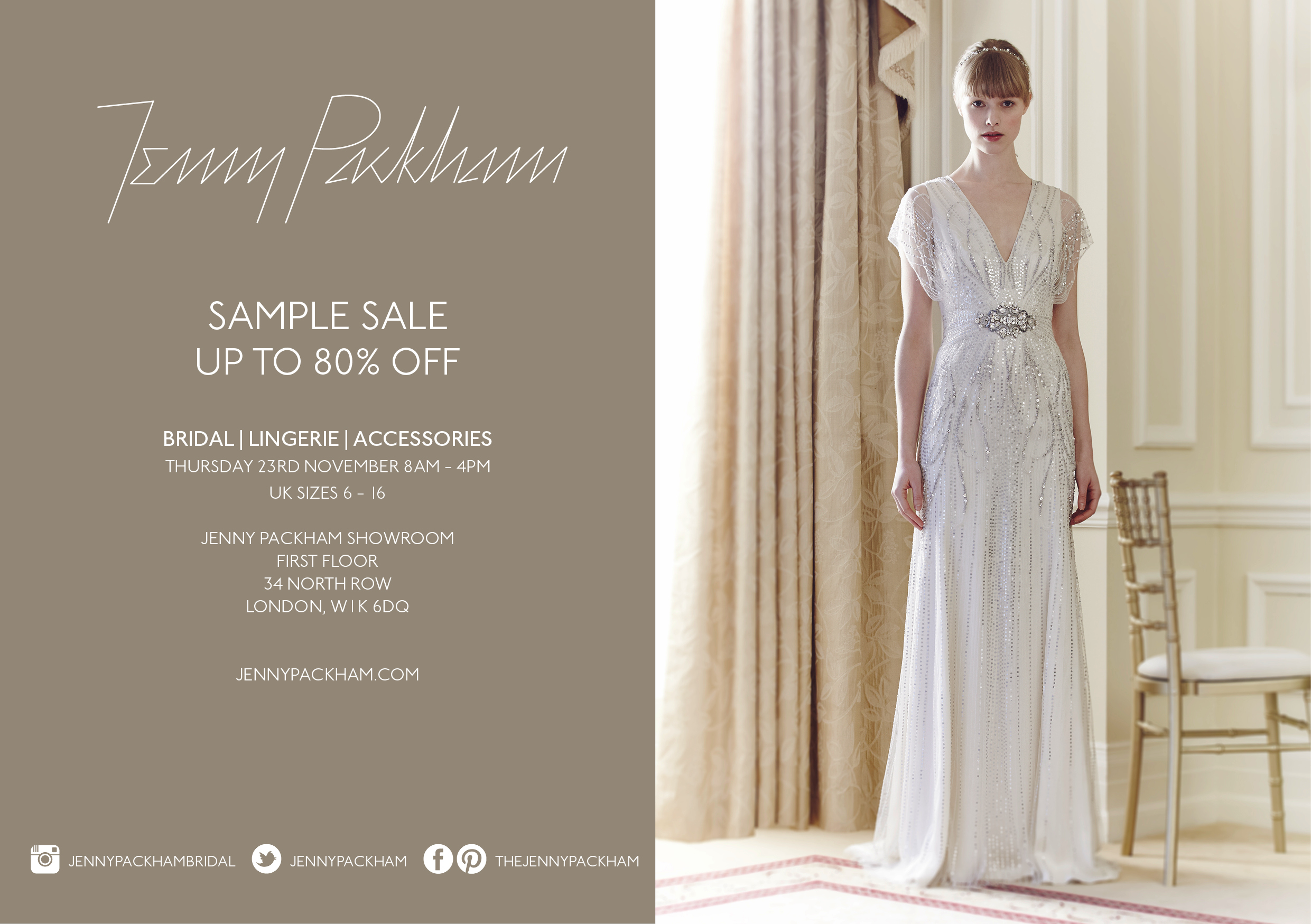jenny packham sample sale 2019