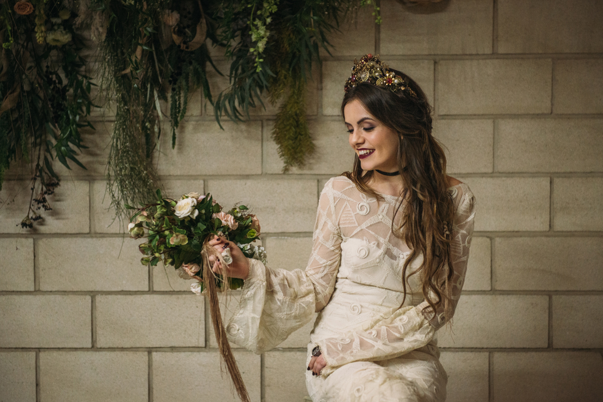 Dreamy, bohemian and folksy bridal inspiration.