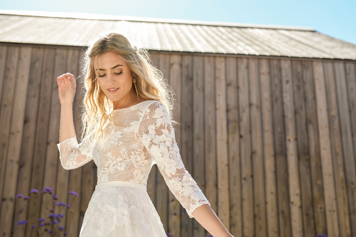 Marylise 2018 Gisele 1 C front 4 Color HR - Relaxed and Bohemian Bridal Chic – The 2018 Collection From Marylise Marylise 2018 Gisele 1 C front 4 Color HR